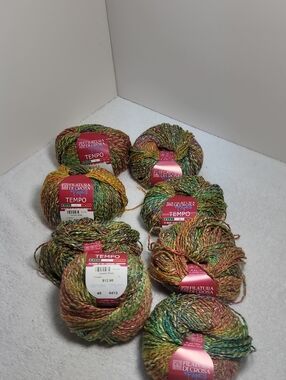 Filatura Di Crisa Fancy Tempo Multicolor Yarn - Green Brown Orange Blend NWT